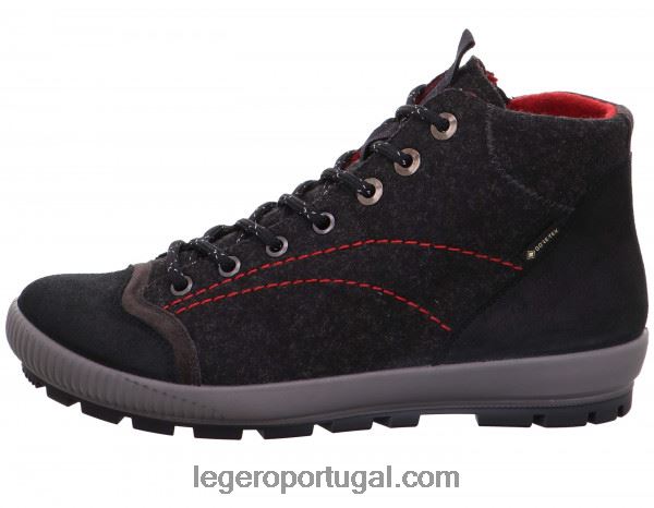 mulheres Bota tanaro trekking preta 2DDR307 Legero
