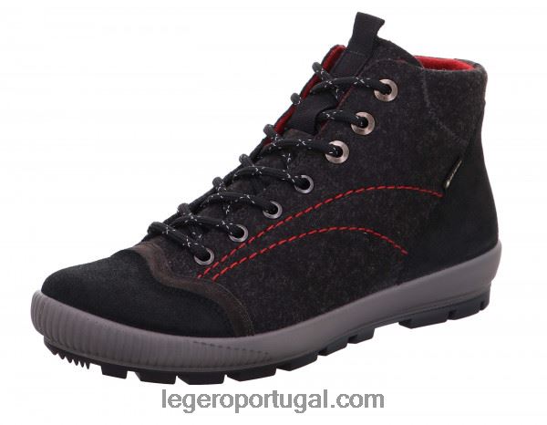 mulheres Bota tanaro trekking preta 2DDR307 Legero