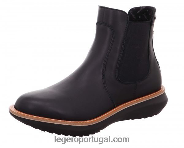 mulheres bota chelsea harmonia preta 2DDR269 Legero