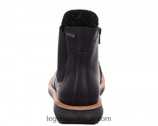 mulheres bota chelsea harmonia preta 2DDR269 Legero