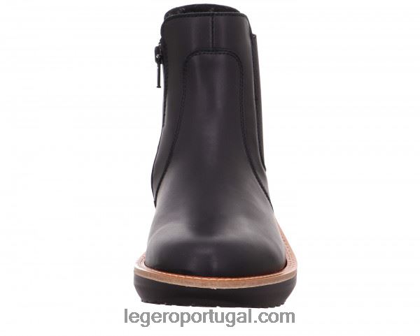 mulheres bota chelsea harmonia preta 2DDR269 Legero