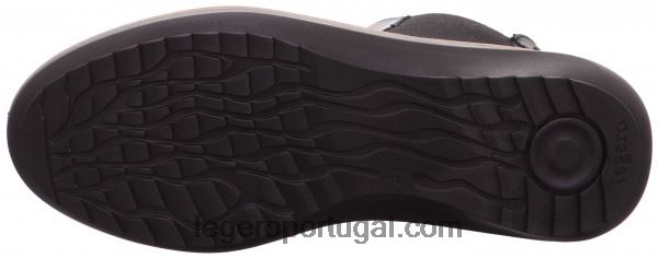 mulheres bota chelsea harmonia preta 2DDR269 Legero