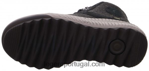 mulheres bota tirano preta 2DDR251 Legero