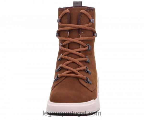 mulheres botas aconchegantes com cadarço rapé 2DDR263 Legero