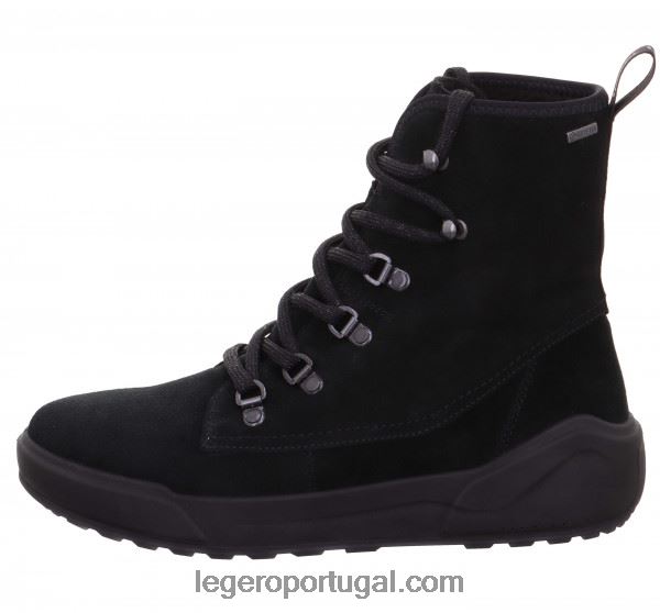 mulheres botas pretas aconchegantes 2DDR304 Legero
