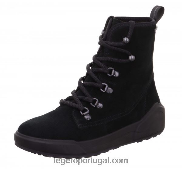 mulheres botas pretas aconchegantes 2DDR304 Legero