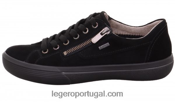 mulheres tênis fresco preto 2DDR246 Legero