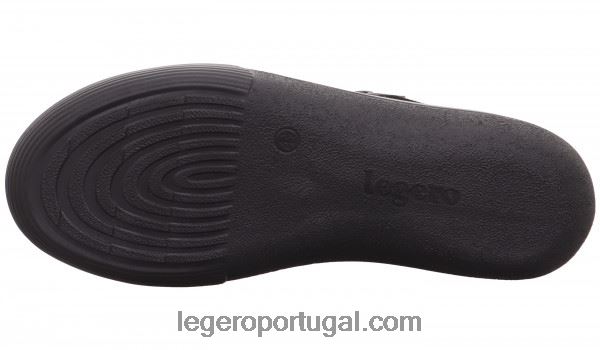 mulheres tênis fresco preto 2DDR246 Legero